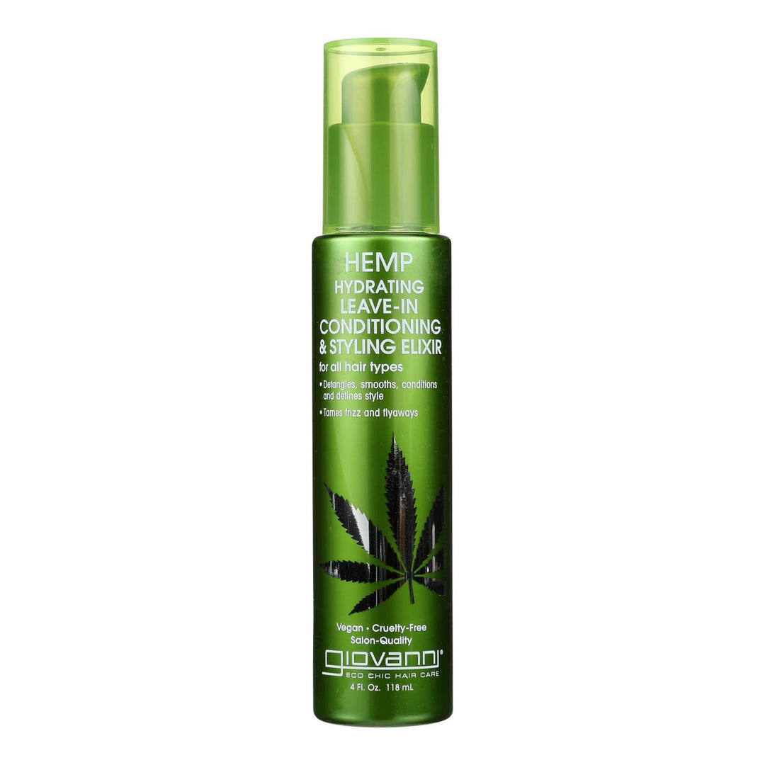 Giovanni Hair Care Products - Hemp Leave In Conditioner Style - 1 Each-4 Fz - Maras Green